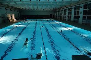 Piscine soirée zen