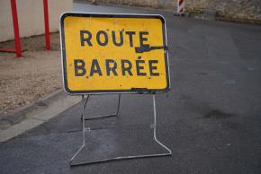 Travaux route barrée