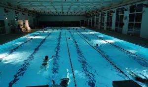 Piscine soirée zen