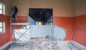 Les travaux ont débuté depuis le mois de novembre à la Halle du marché. 