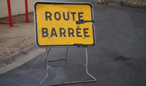 Travaux route barrée