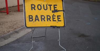 Travaux route barrée